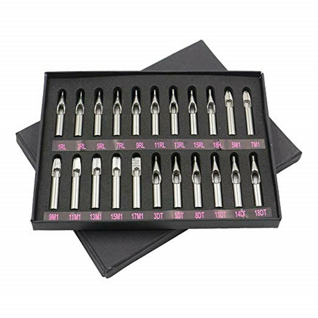 22 pcs tattoo nozzle tip needle tool