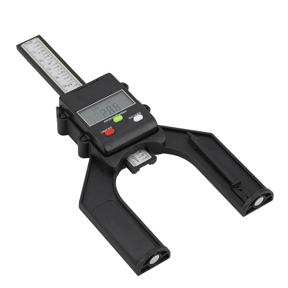 Digital Depth Gauge LCD Magnetic Self Standing Aperture Hand Router Measure Tool