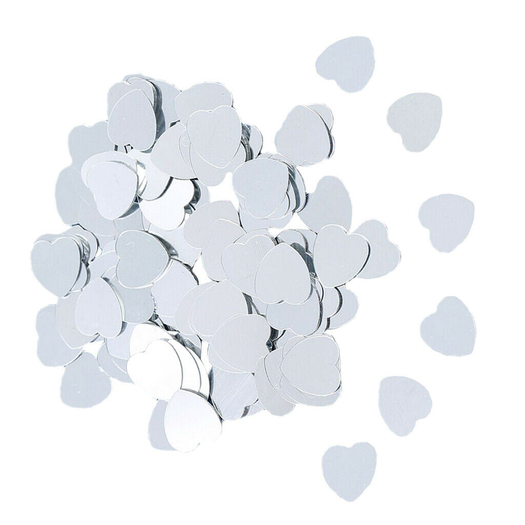 Glitter Plastic Heart Confetti for Valentine's Day Wedding Party Decorations