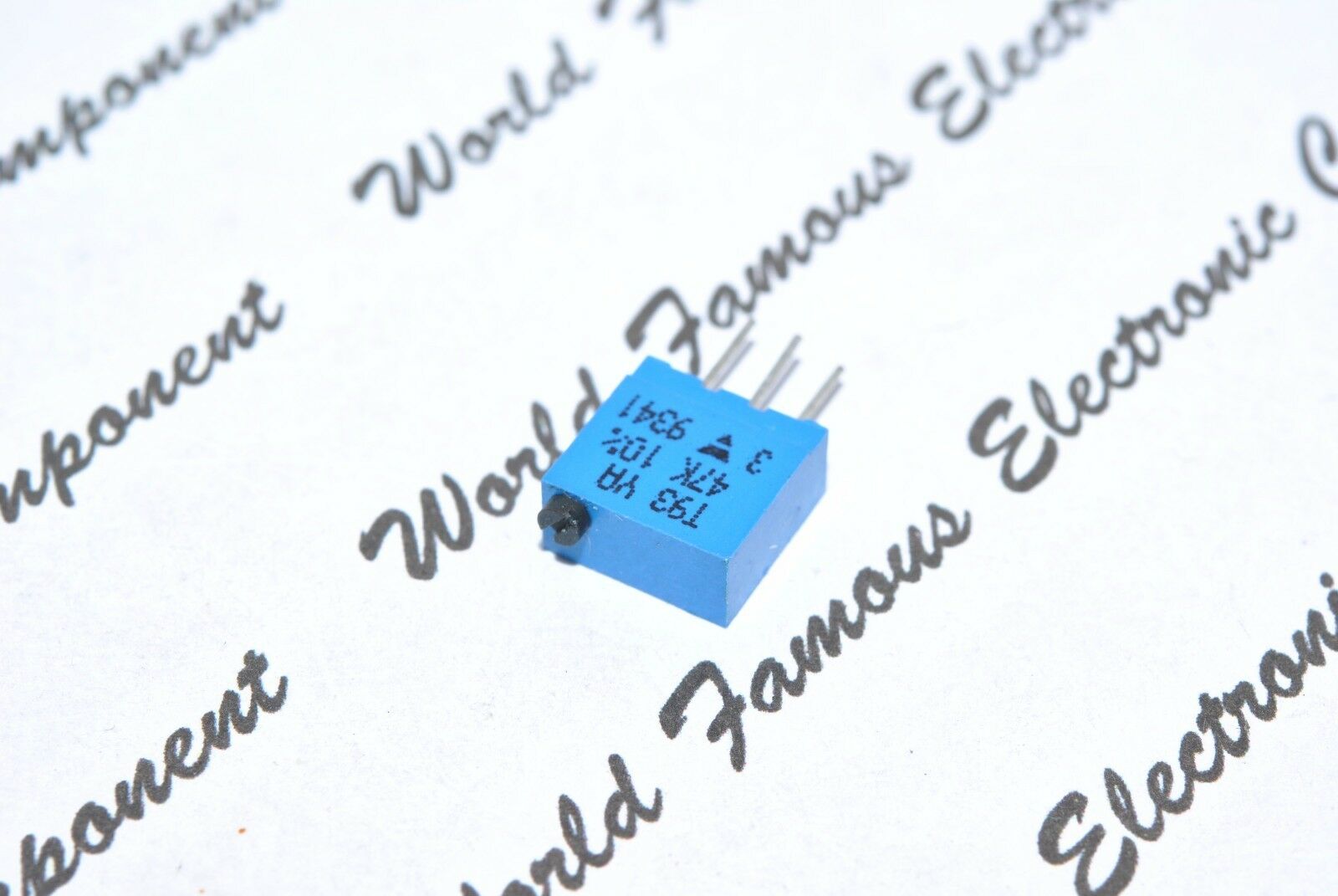 2pcs-VISHAY 47K T93-YA Multiturn 25 Turns Potentiometer / Trimmer