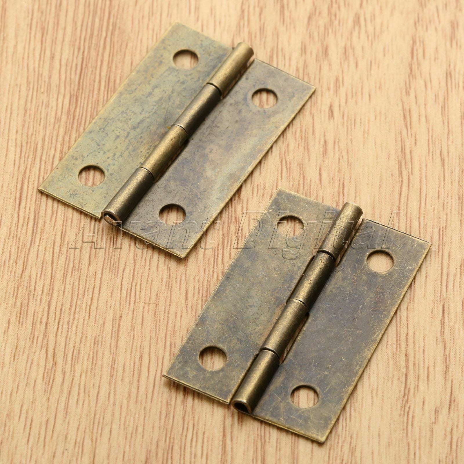 Furniture Door Hinge Retro Jewelry Box Chest Cabinet Suitcase Hinges Zinc Alloy