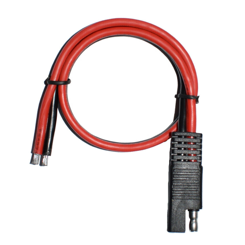 12AWG 30A Solar Battery SAE Plug Harness DIY Extension Cable Connector 400mm
