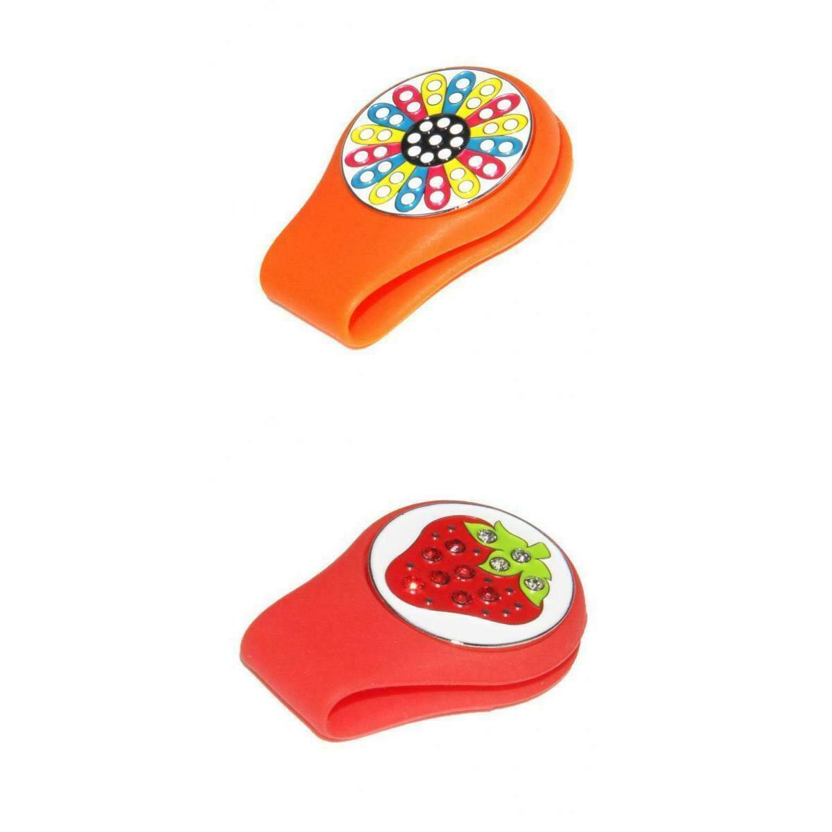 Pieces Magnetic Clip Golf Marker Clamp Detachable Pattern Plate Collar Clip