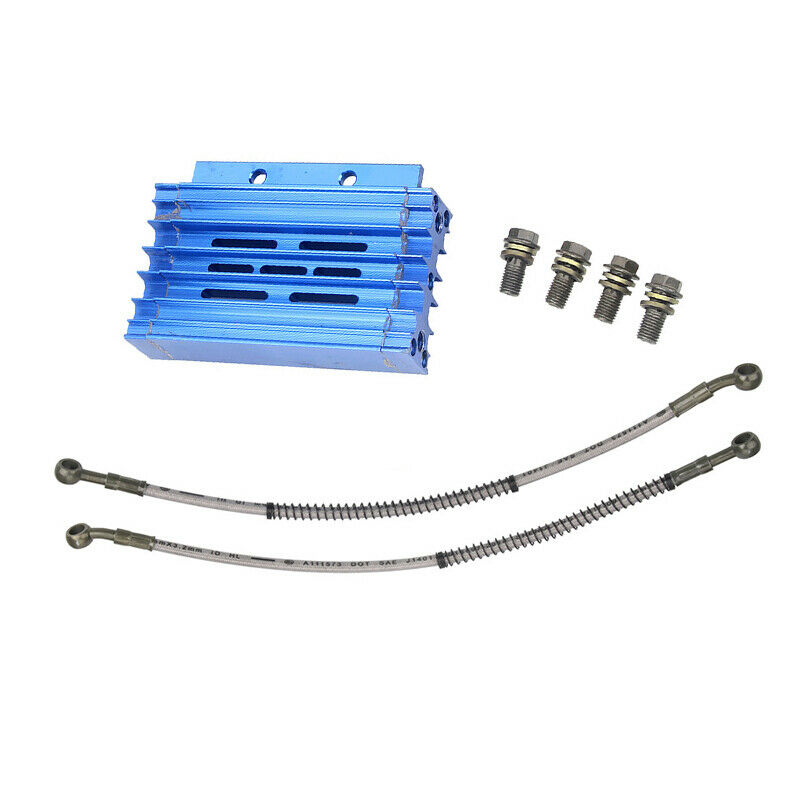 Motorcycle Bike Engine Cooling Radiator Oil Pipe Cooler Kit For 125cc 140cc150cc