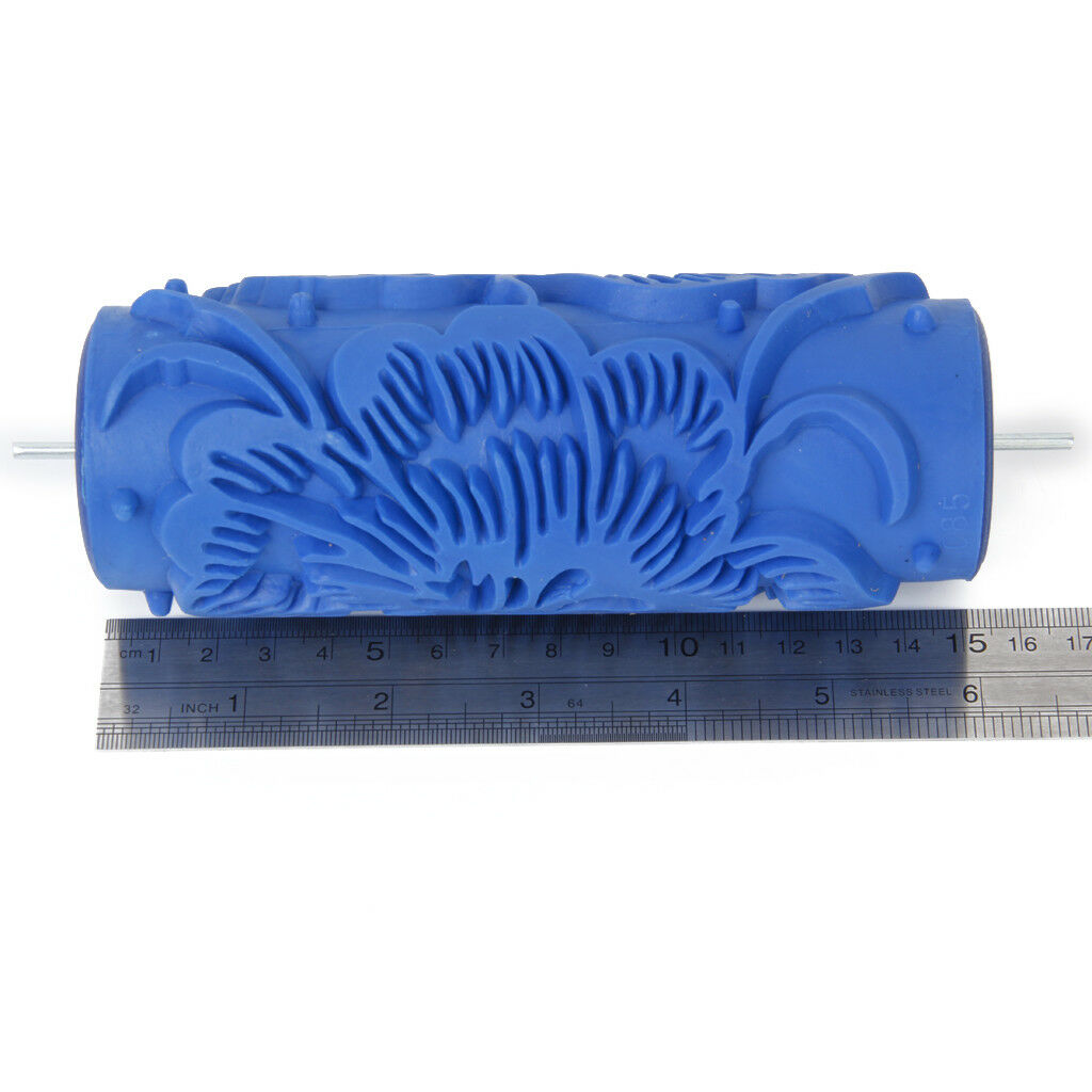 6'' DIY Wall Decoration Flower Pattern Empaistic Painting Roller Machine