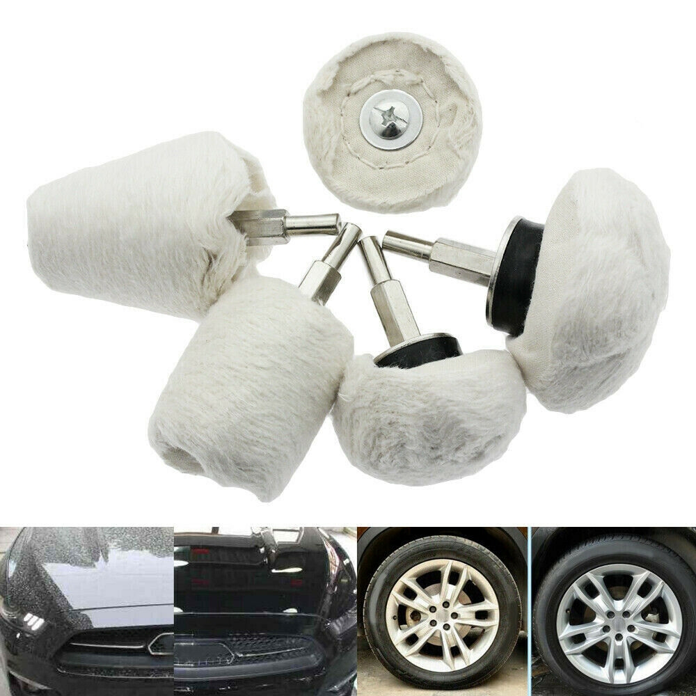5pcs Car Polisher Polishing Buffing Pads Wheel Drill Kit Waxing Buffer Tool Set