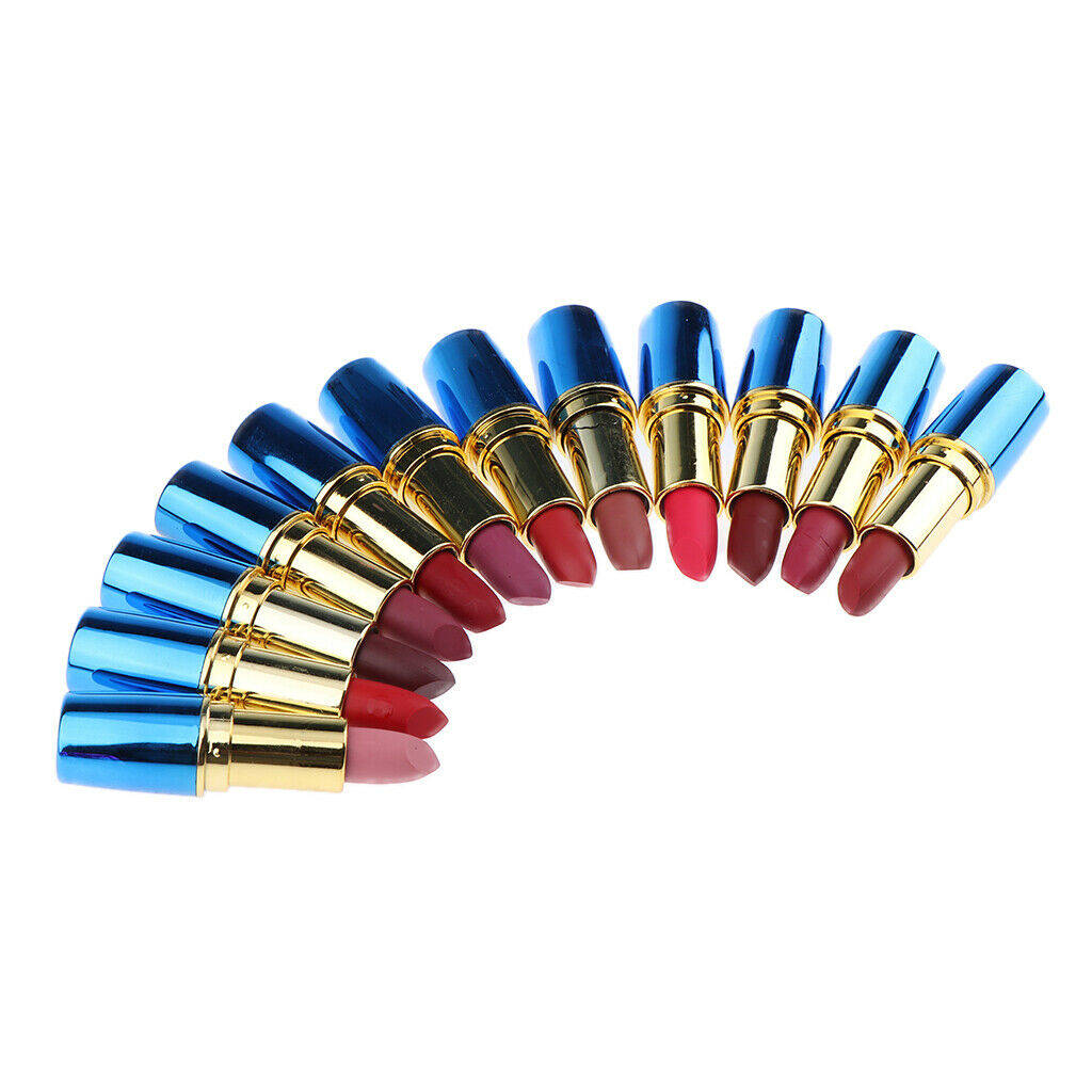 12 Colors Women Beauty Waterproof Long Lasting Cosmetics Lipstick Set Lot