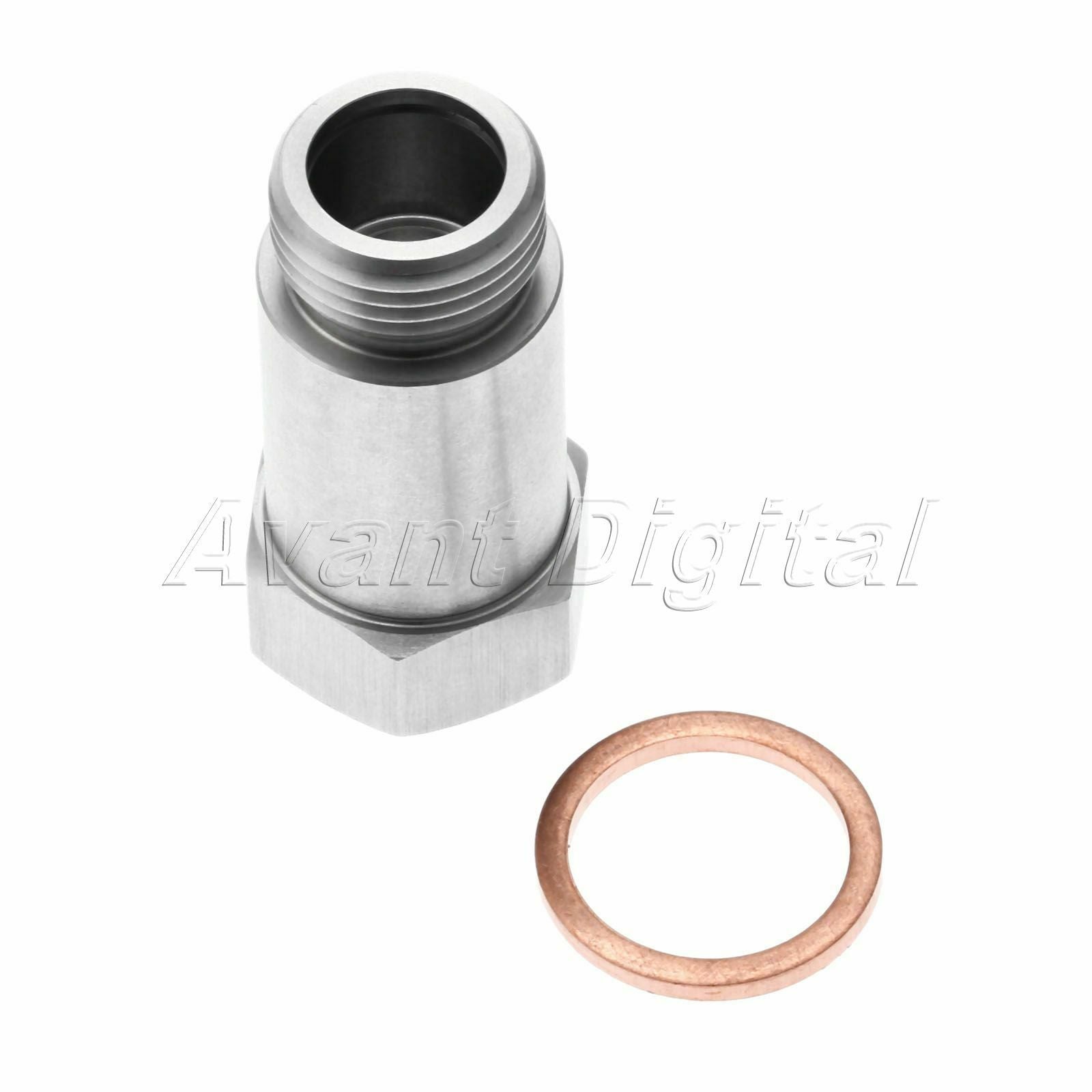 6Pcs O2 Oxygen Sensor Spacer Adapter Isolator CEL Fix Bung Adjustable Inserts