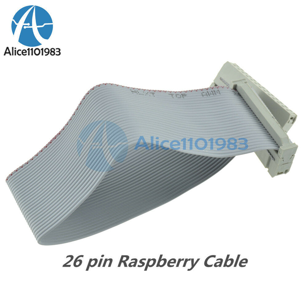26 Pin Extension Flat Ribbon Cable Wire+Raspberry PI GPIO Extension Board