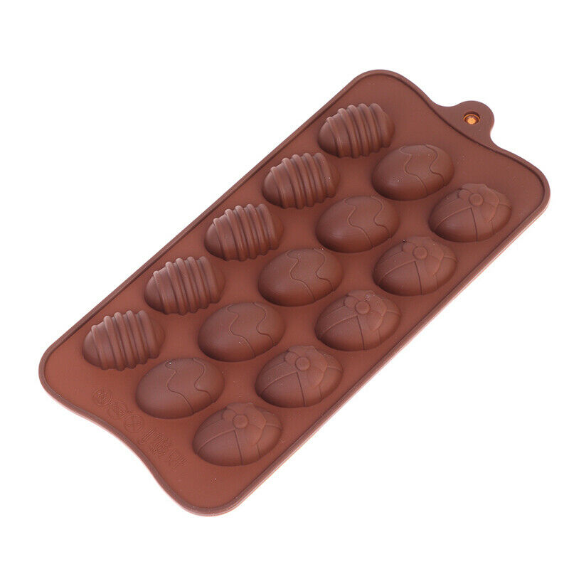 15 Holes Easter Eggs Silicone Chocolate Mold Cake Molds Fondant Ice Cube .l8