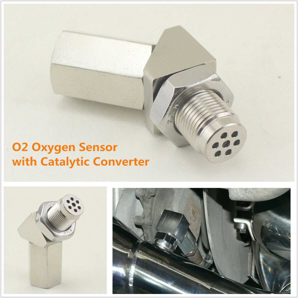 Check Engine Light O2 Sensor CEL Eliminator Adapter Spacer Catalytic Converter