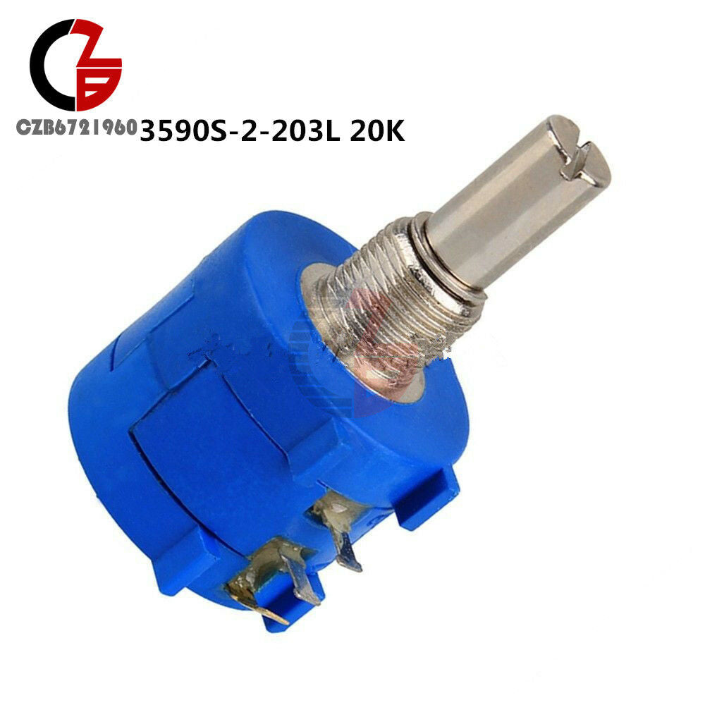 20K Ohm 3590S-2-203L BOURNS Rotary Wirewound Precision Potentiometer Pot 10 Turn