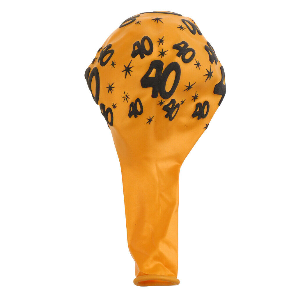 20pcs Golden Latex Balloons With 40 50 Number Birthday Party Decoration