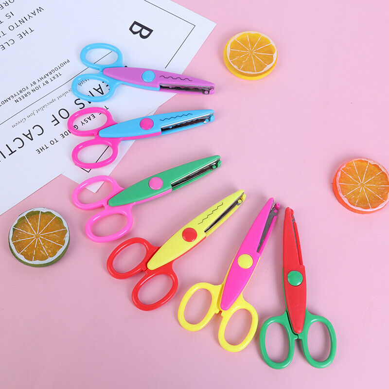 6PCS Zig Zag handmade handicraft album scissor for creative diary school .l8