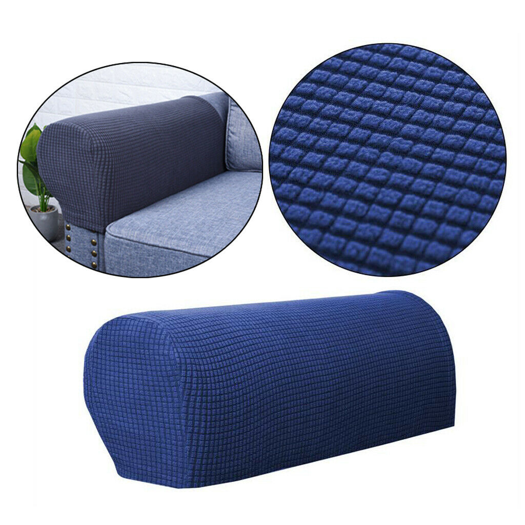 4pcs Sofa Armrest Protector Non-Slip Stretchy Couch Chair Armrest Slipcovers