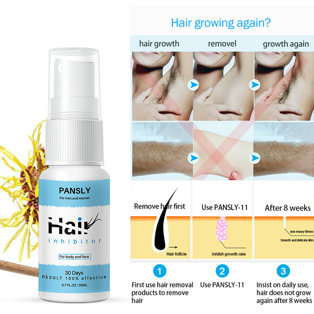Gentle Hair Growth Inhibitor Spray Permanent Beard Mist Slow Hair Growth