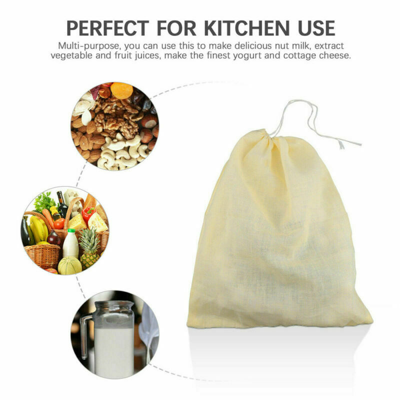 3x Organic Cotton Cheese Cloth Food Straining Butter Gauze Cooking Draining