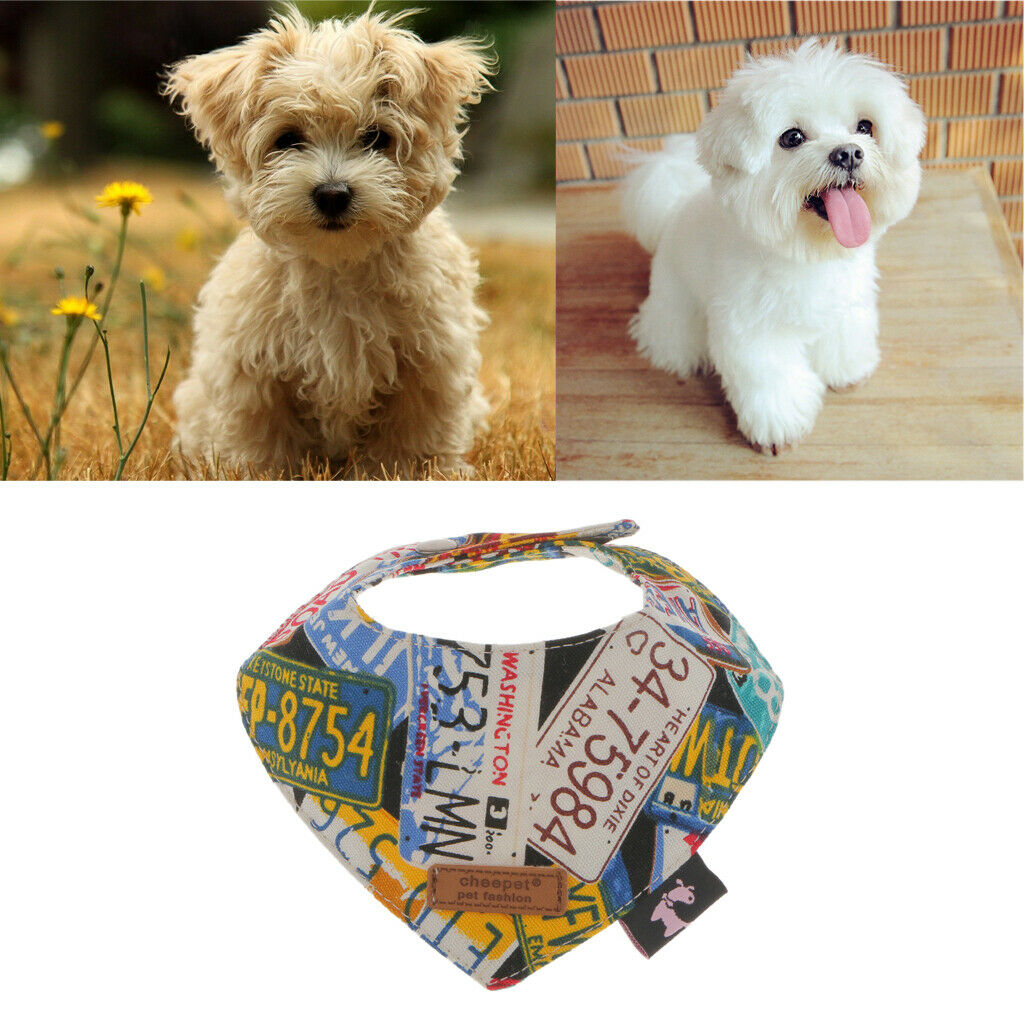 Pet Dog Adjustable Neck Collar Dog Cat Bandana Neck Chief Scarf Saliva Towel
