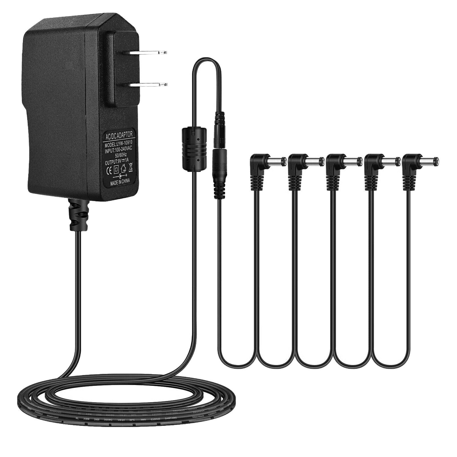1pc Power Adapter for Guitar Effects Pedal Keyboard Power Supplies 5 Way