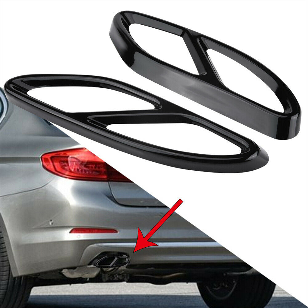1 Pair Rear Exhaust Muffler Tail Pipe Trim For Mercedes Benz S Class W222 2018