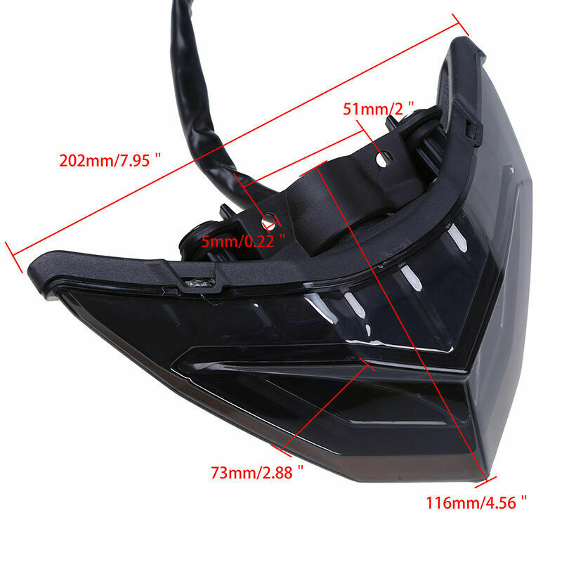 Smoke Integrated Rear Taillight LED Turn Signal Fit For Kawasaki Ninja300 13-14