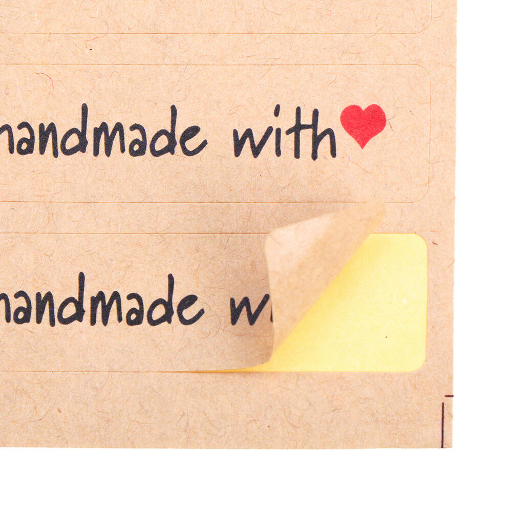 120PCS DIY Kraft Sealing Stickers Paper Crafts Hand Made Label Packagin.l8