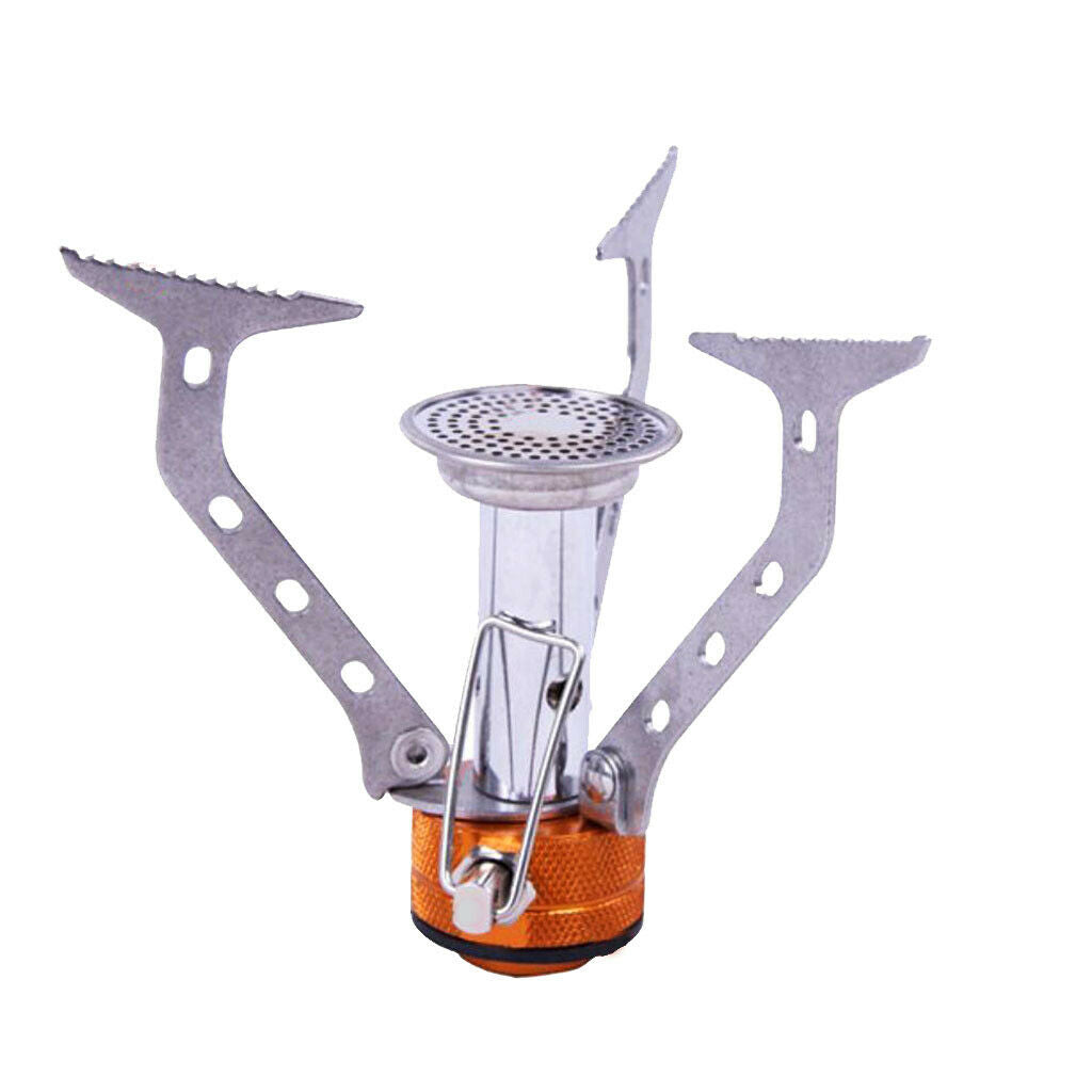 Outdoor Backpacking Canister Travel Camping Stove Burner Folding Bracket