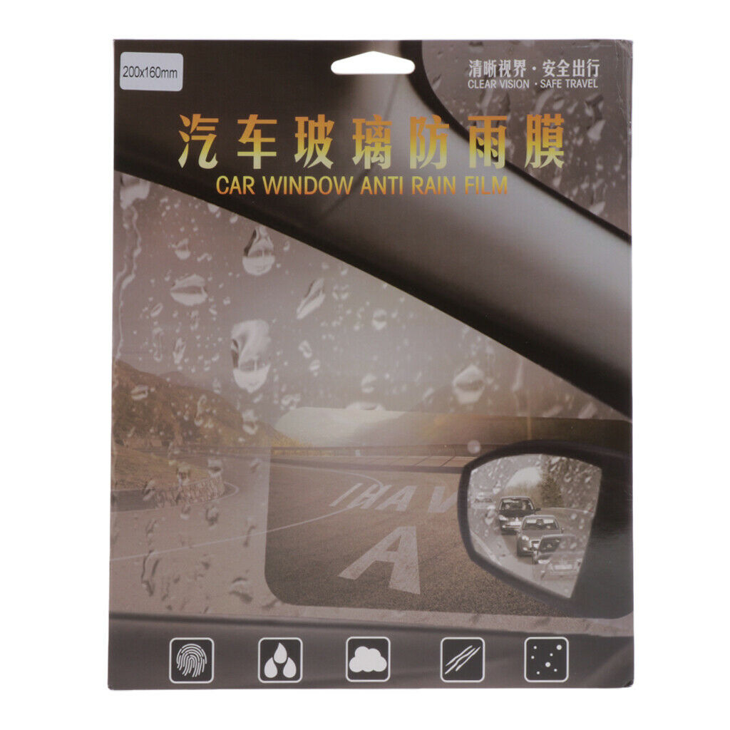 Car Rear View Mirror Side Windshield Anti Fog  Coating Rainproof 20x16cm