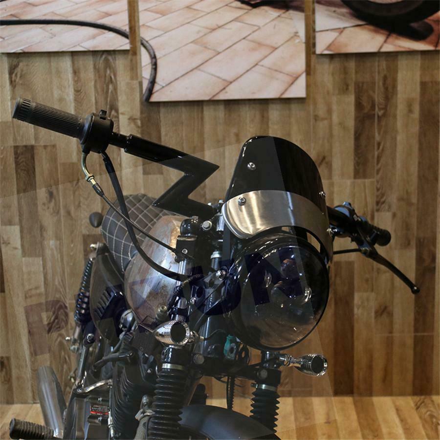 Universal Round Headlights Motorcycle Retro Modification Windshield for 5"&7"