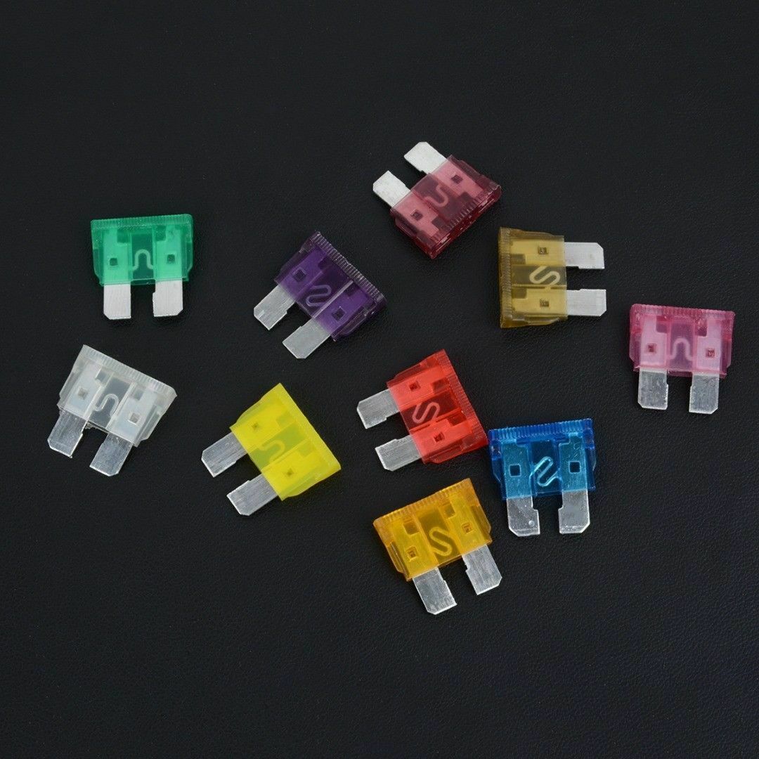 50Pcs Medium Blade Fuse Assorted Set Auto Car Truck Motorcycle SUV Fuses 3-40A