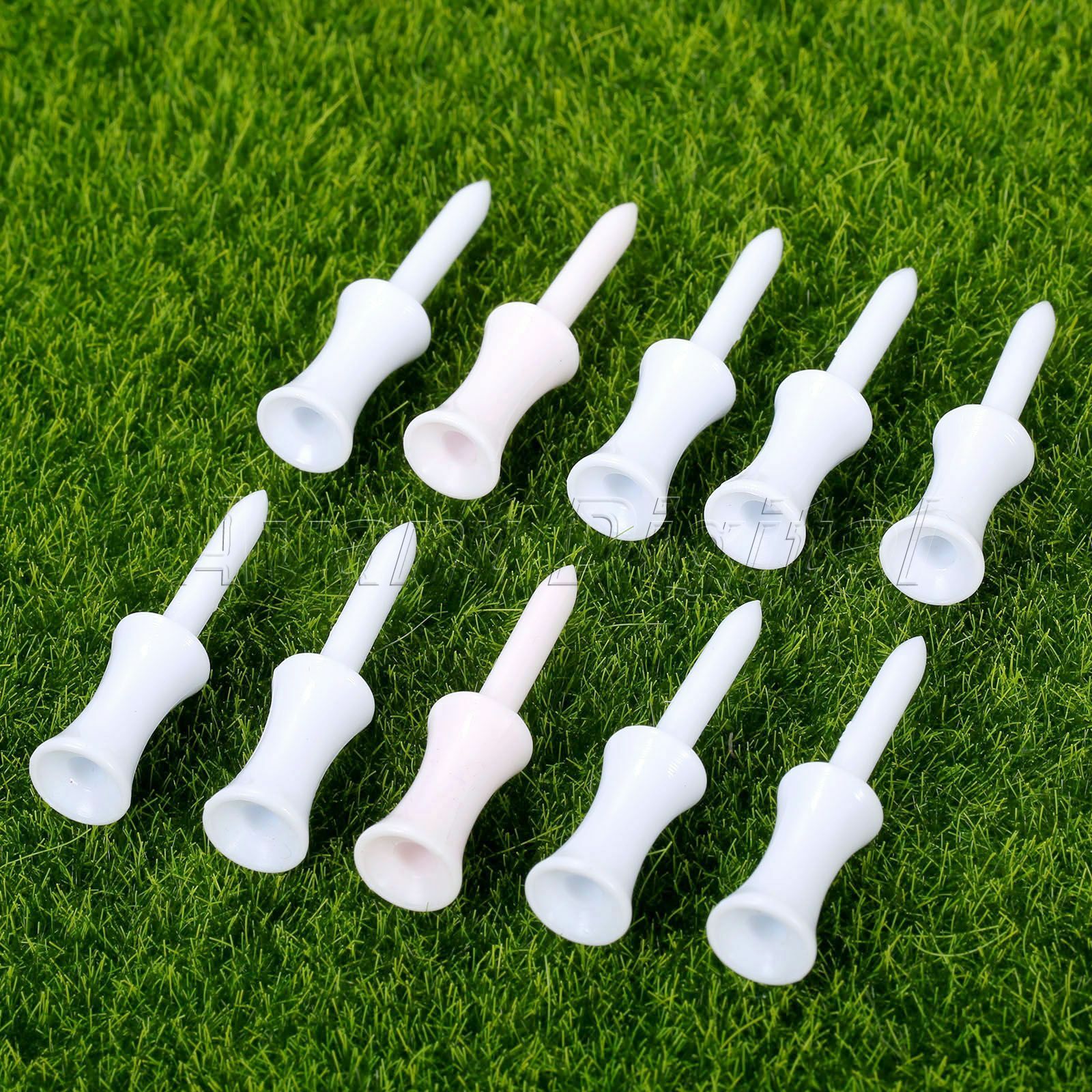 54mm Plastic Step Down Golf Tees New Height Control Graduated Castle Tee 100pcs