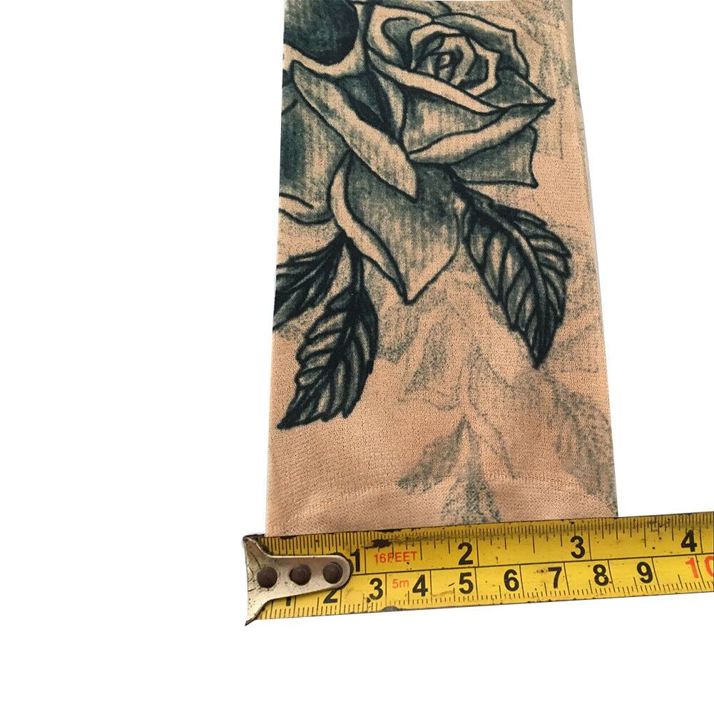 Fashion Nylon Temporary Tattoo Sleeve Arm Stockings Tatoo For Men Women 10 PCS