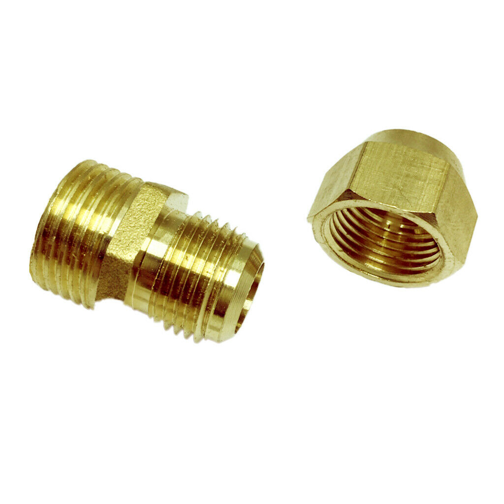 Brass 1/2" Male Adapter Connector Thread Fittings Tube Fitting Ï†12mm