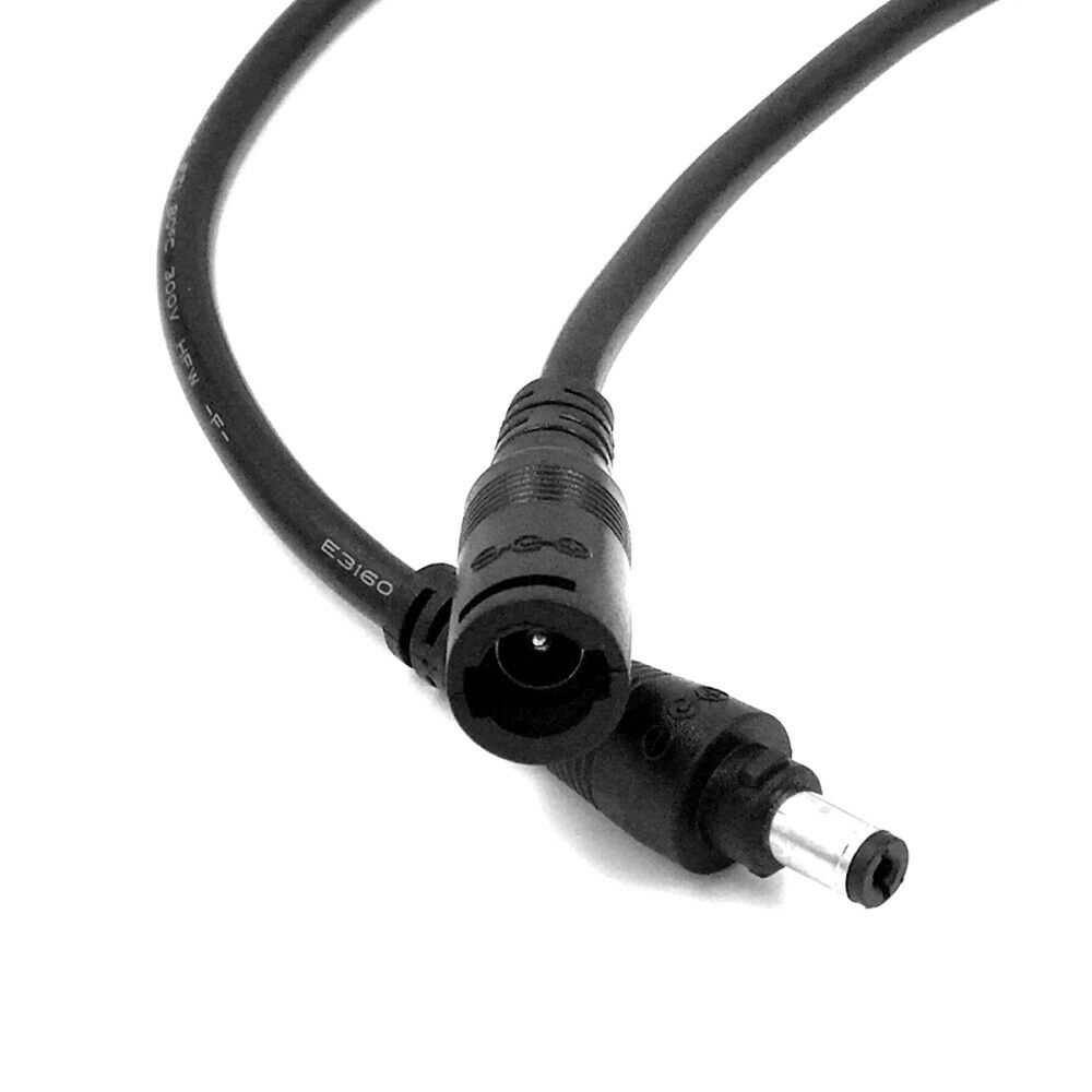 10pcs DC Power Male 5.5 x 2.1mm Jack Adapter Cable Plug Connector for CCTV / LED