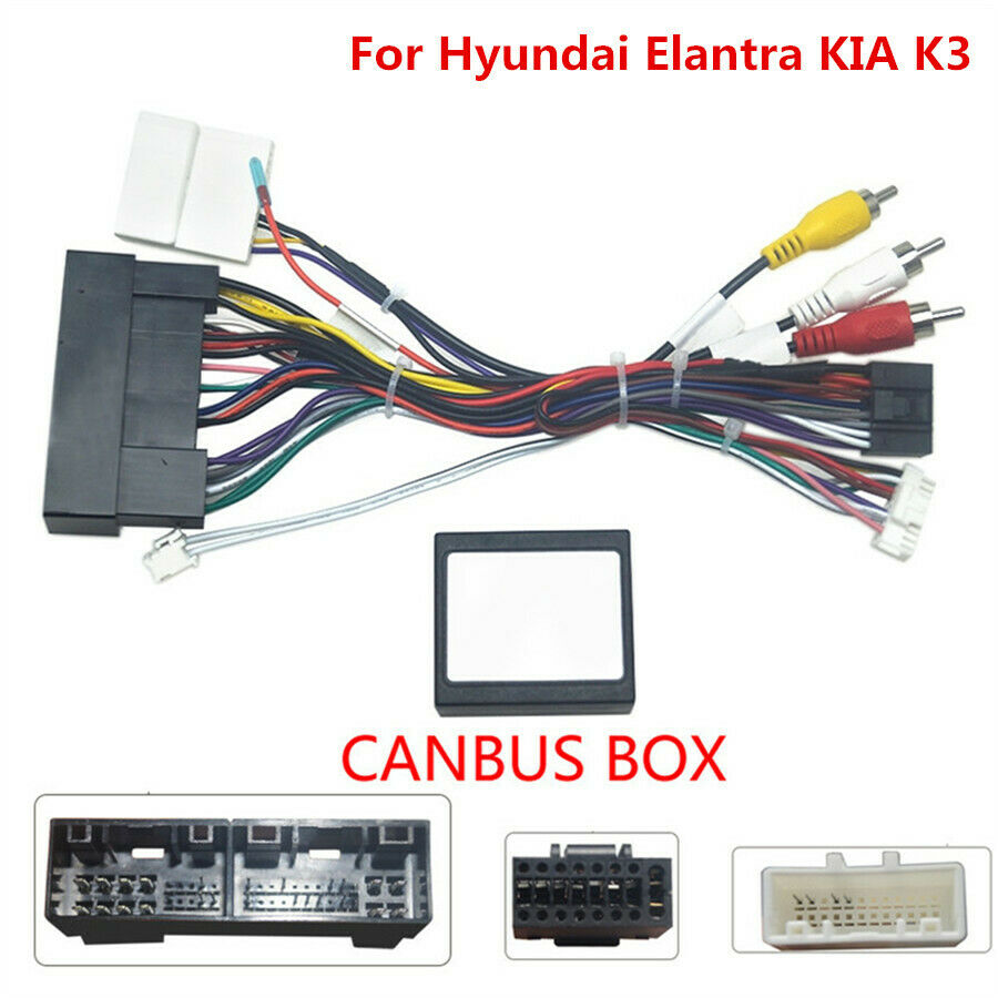 Car Radio Audio 16PIN Android Power Calbe+ Canbus Box For Hyundai Elantra KIA K3