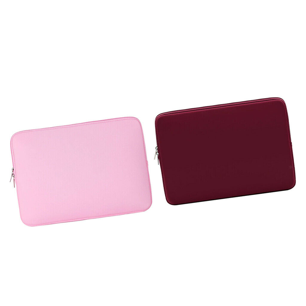 2pcs Carrying Soft Liner Sleeve Pouch Kindle Case for Laptop w/iPad Supplies