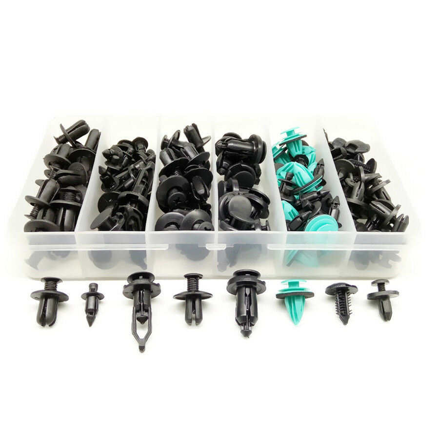 120xCar Fastener Clips Car Door Panel Interior Lining Bumper Cover Fender Rivets