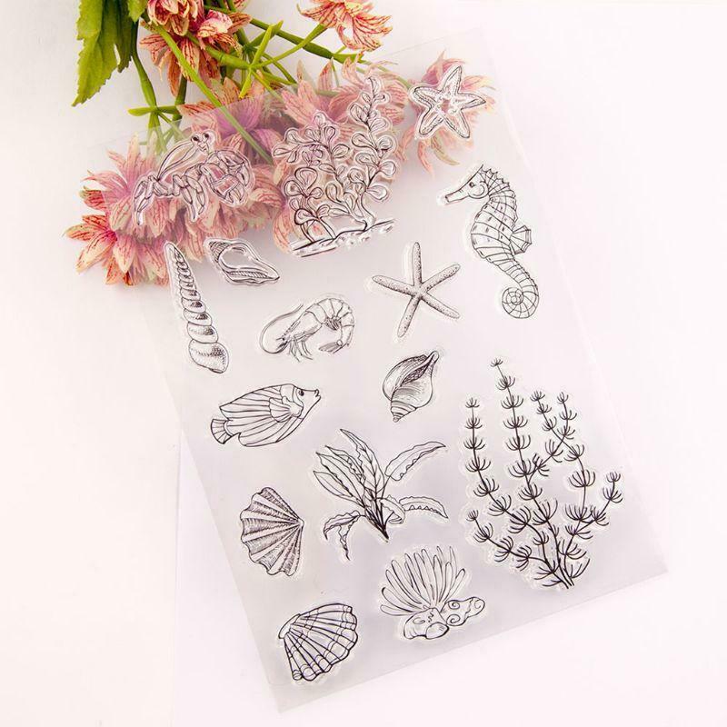 Shell Starfish Silicone Clear Seal Stamp DIY Scrapbooking Embossing Photo Album