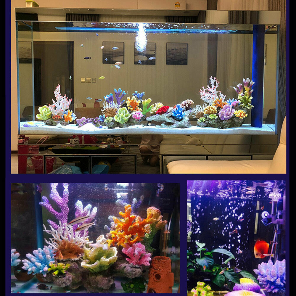 Artificial Coral Fish Tank Landscaping Reef Rockery Hideaway Aquarium Decoration