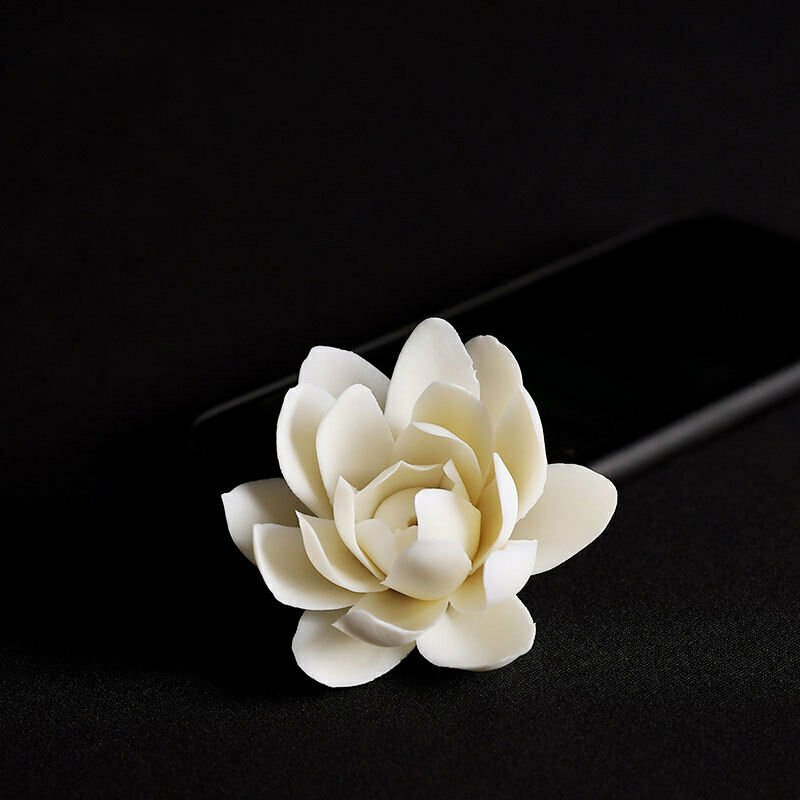 Lotus Incense Burner Stick Holder Tea Ornaments Home Fragrance Stand Decor DIY