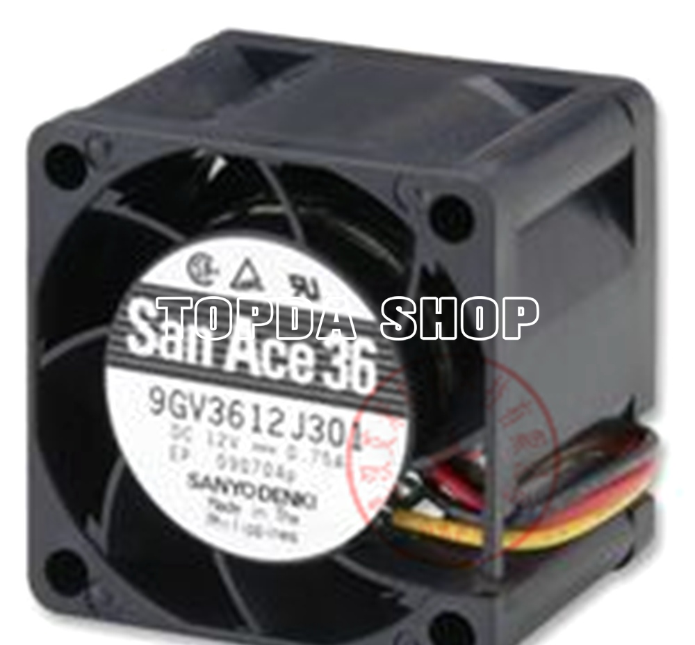 For 1pc SANYO 9GV3612J301 Equipment fan DC12V 36*36*28mm