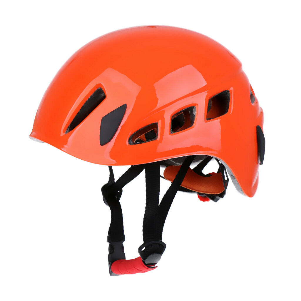 Rock Climbing Safety Helmet Caving   Hard Hat   Head Protector Orange