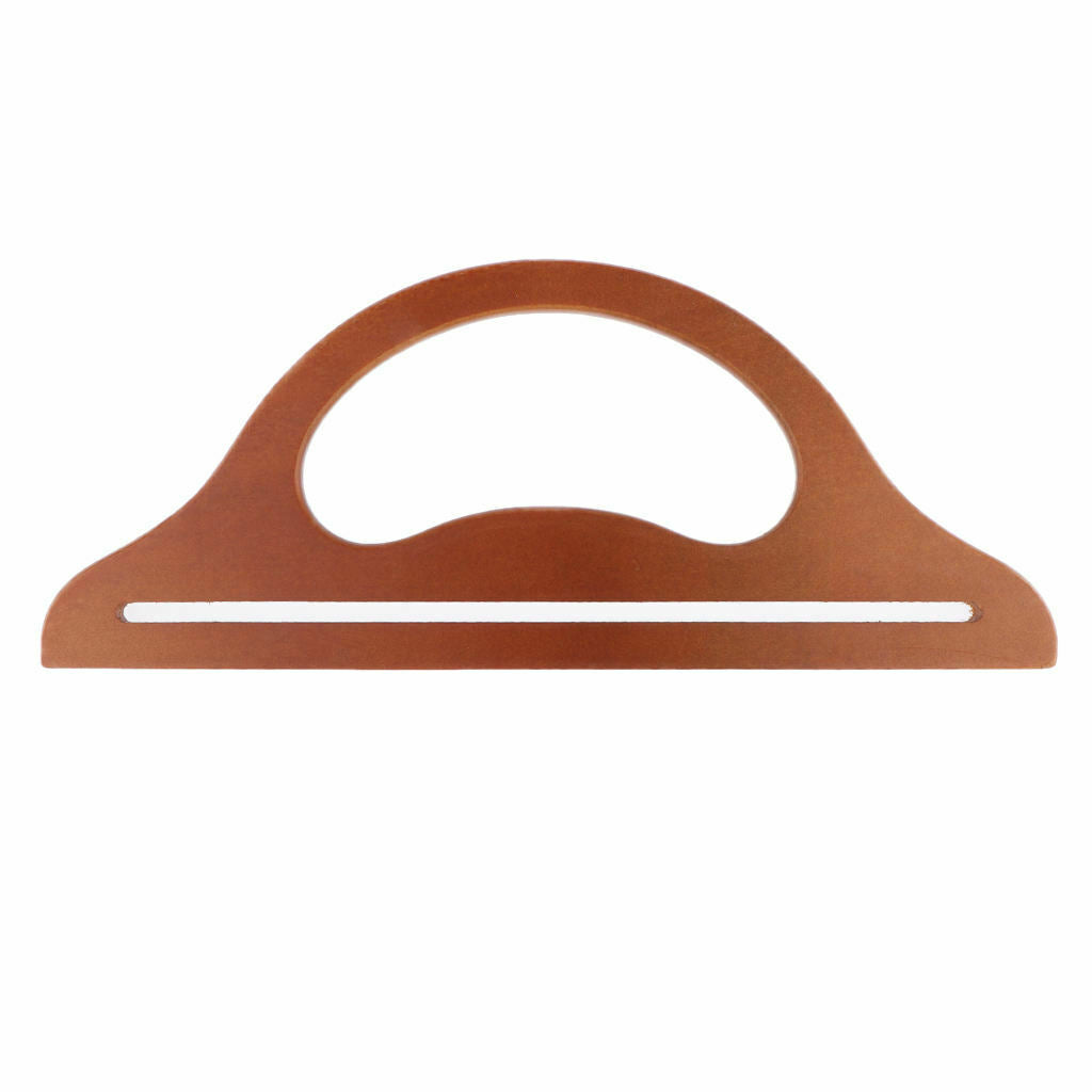 2x Wooden Bag Handle Replacement for DIY Purse Handbag