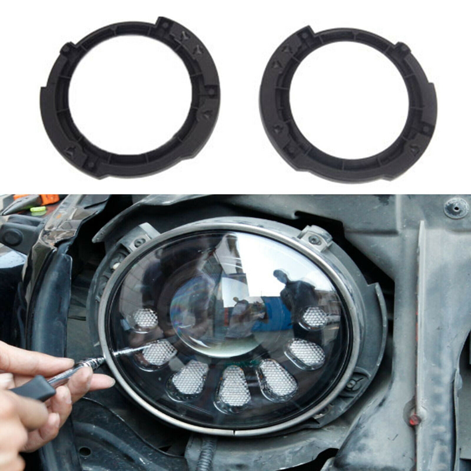 7 Inch Headlight Mounting Bracket Buckets Replaces for Wrangler JK 07-17