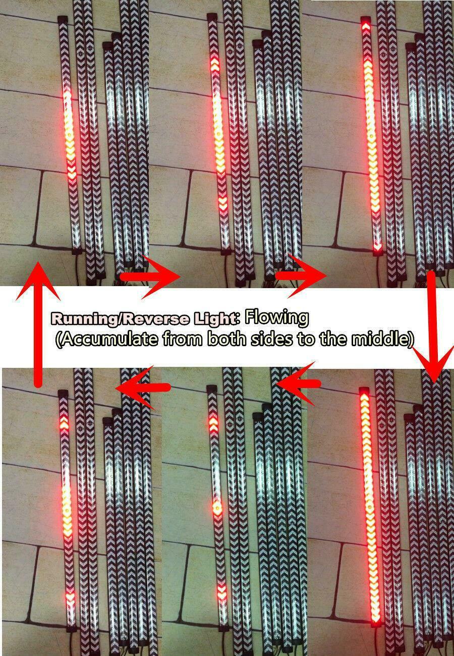 60W LED Flowing Sequential Tail Light Strip Brake Signal Light For Pickup Truck