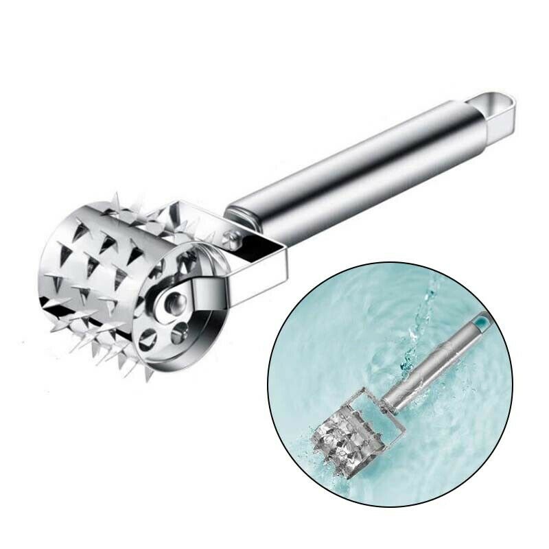 Stainless Steel Beef Steak Pork Fish Meat Hammer Tenderizer Kitchen Malle.l8