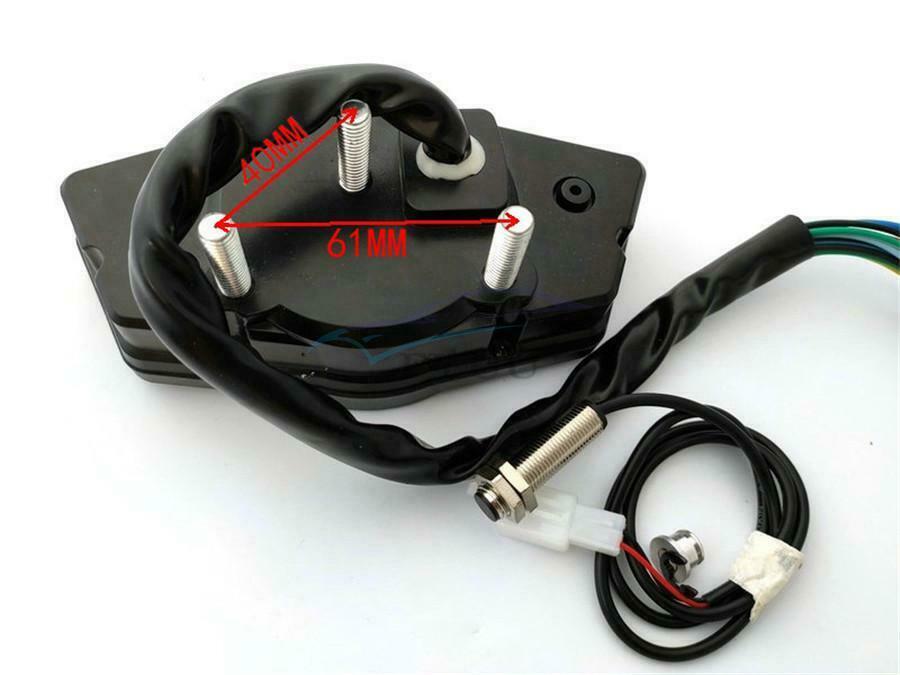 DC 12V LCD LCD Digital Odometer Tachometer For 2 and 4 Cylinder Motorcycles