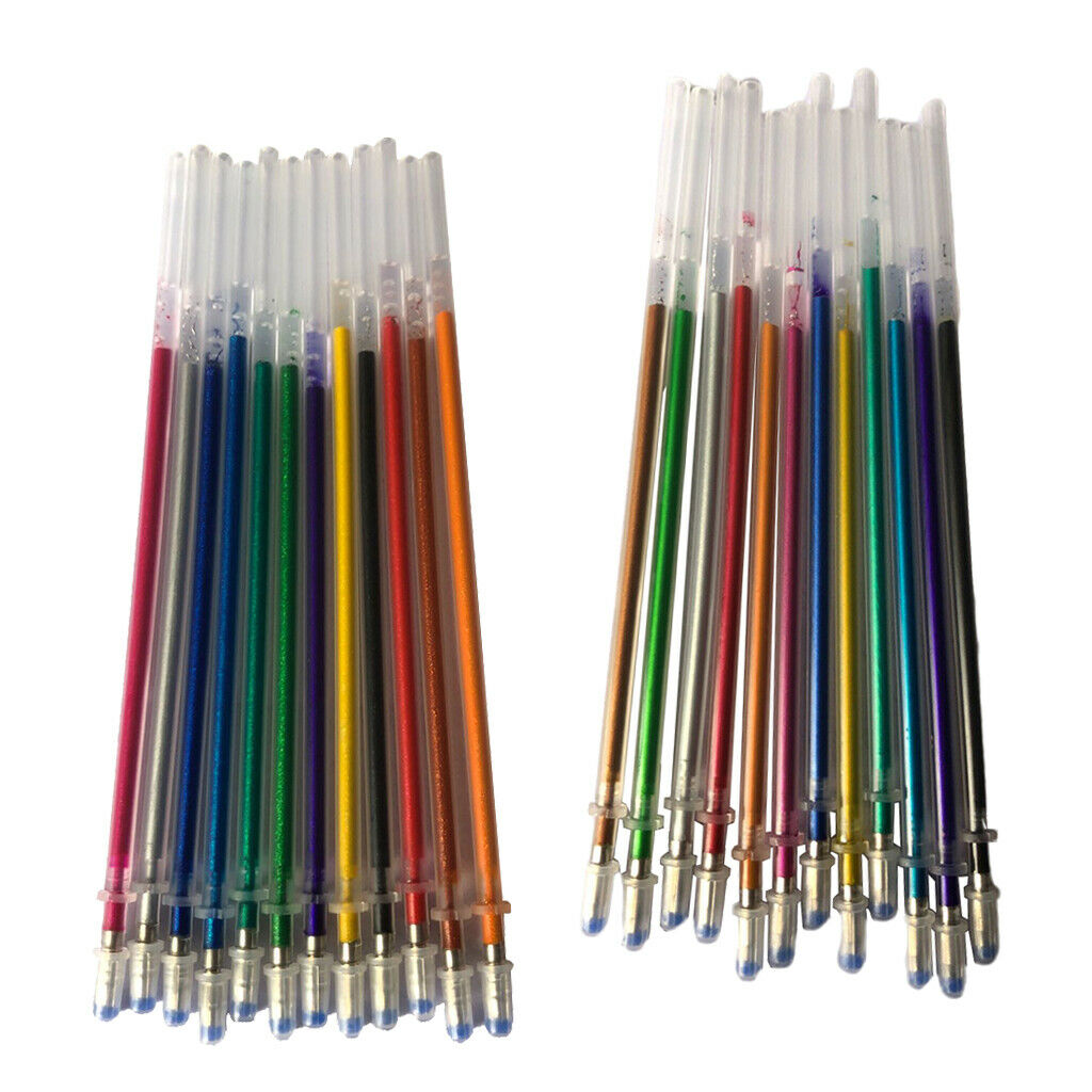24x Multi Colors Gel Pen Refills Pen Ink Refills for Kids Adults Drawing