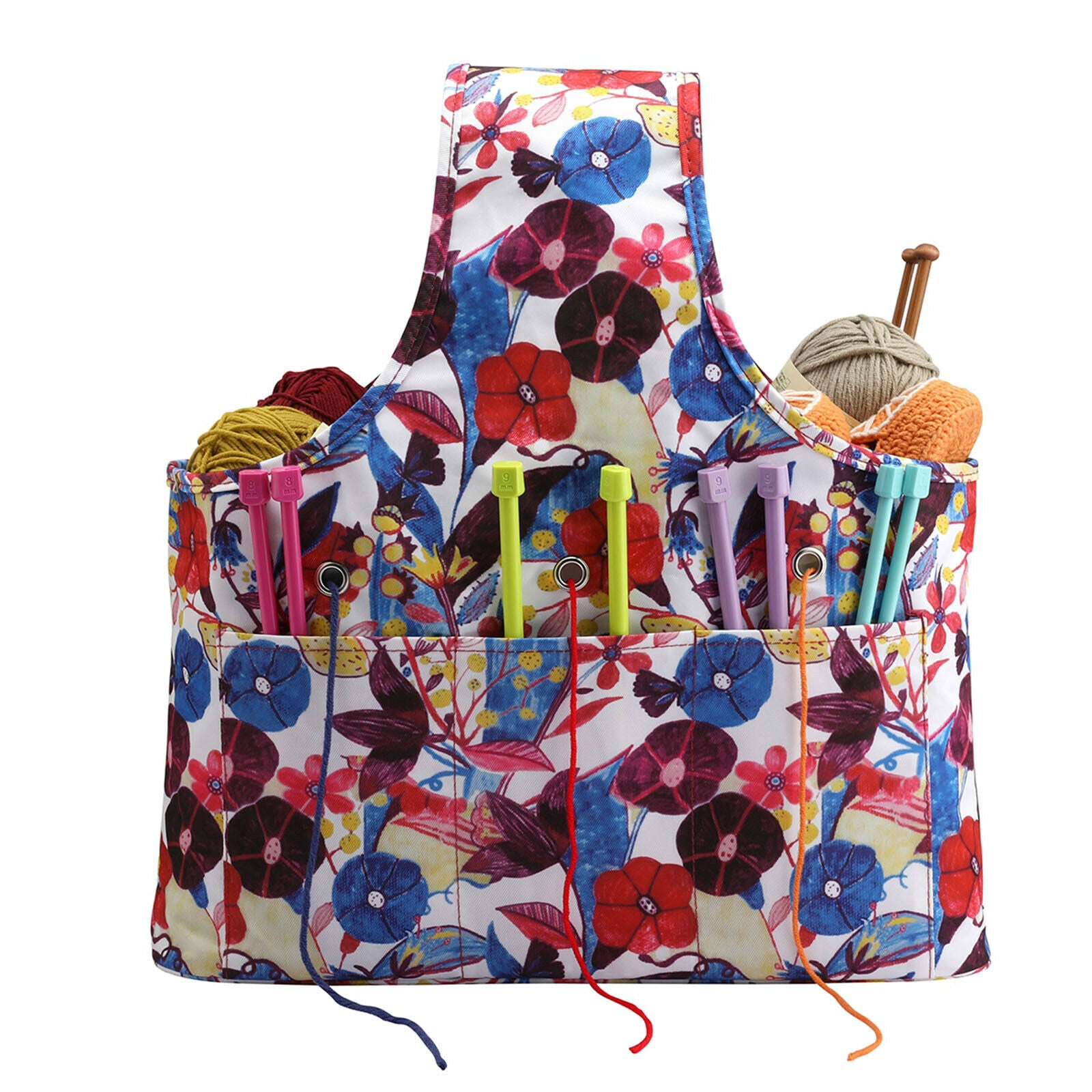 Travel Wrist Bag Knitting Tote Bag Yarn Crochet Hooks Knitting Needles