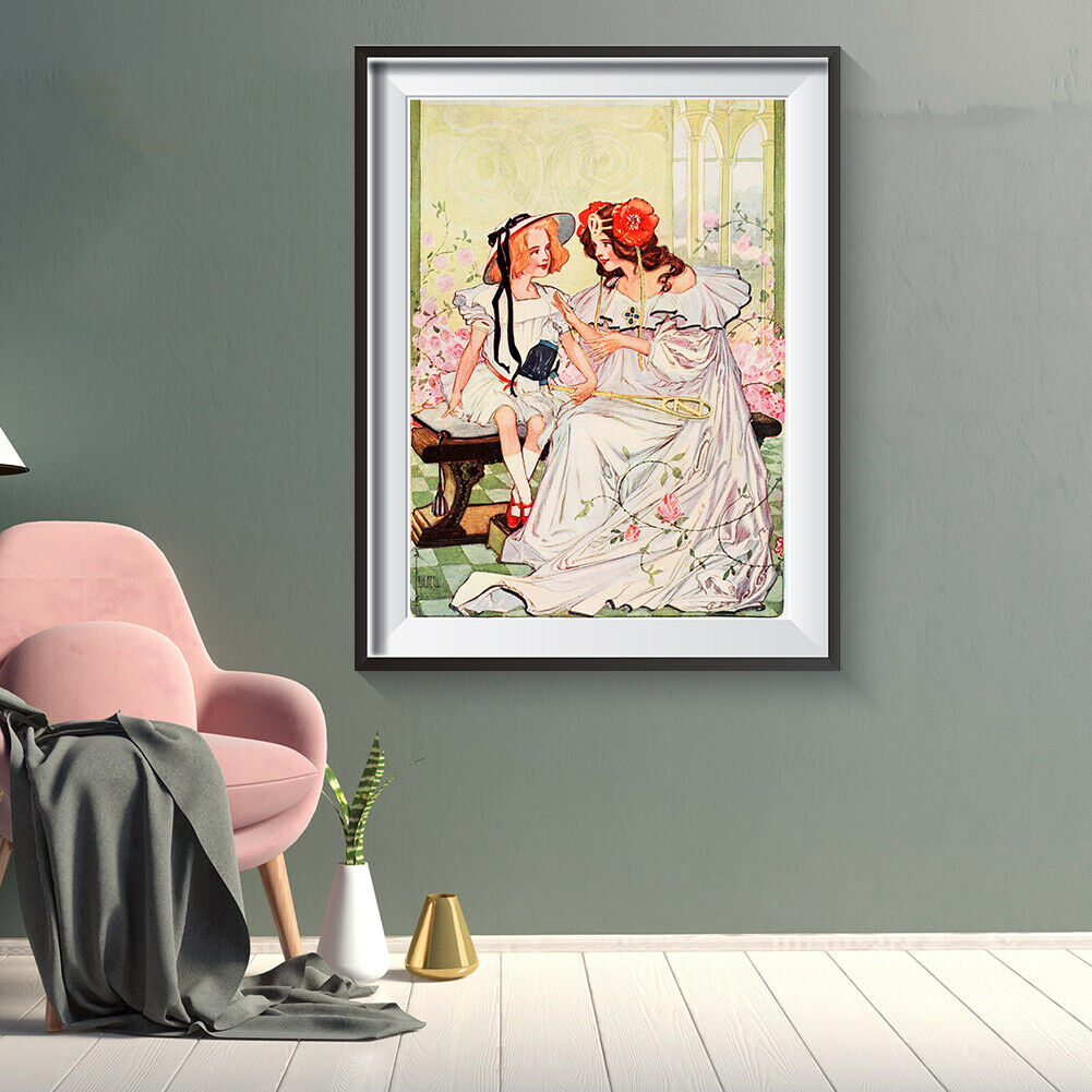 1000pcs Mother and Daughter DIY Jigsaw Puzzle Painting Picture Decoration  @